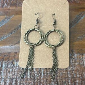 Elegant Bronze Dangle Earrings